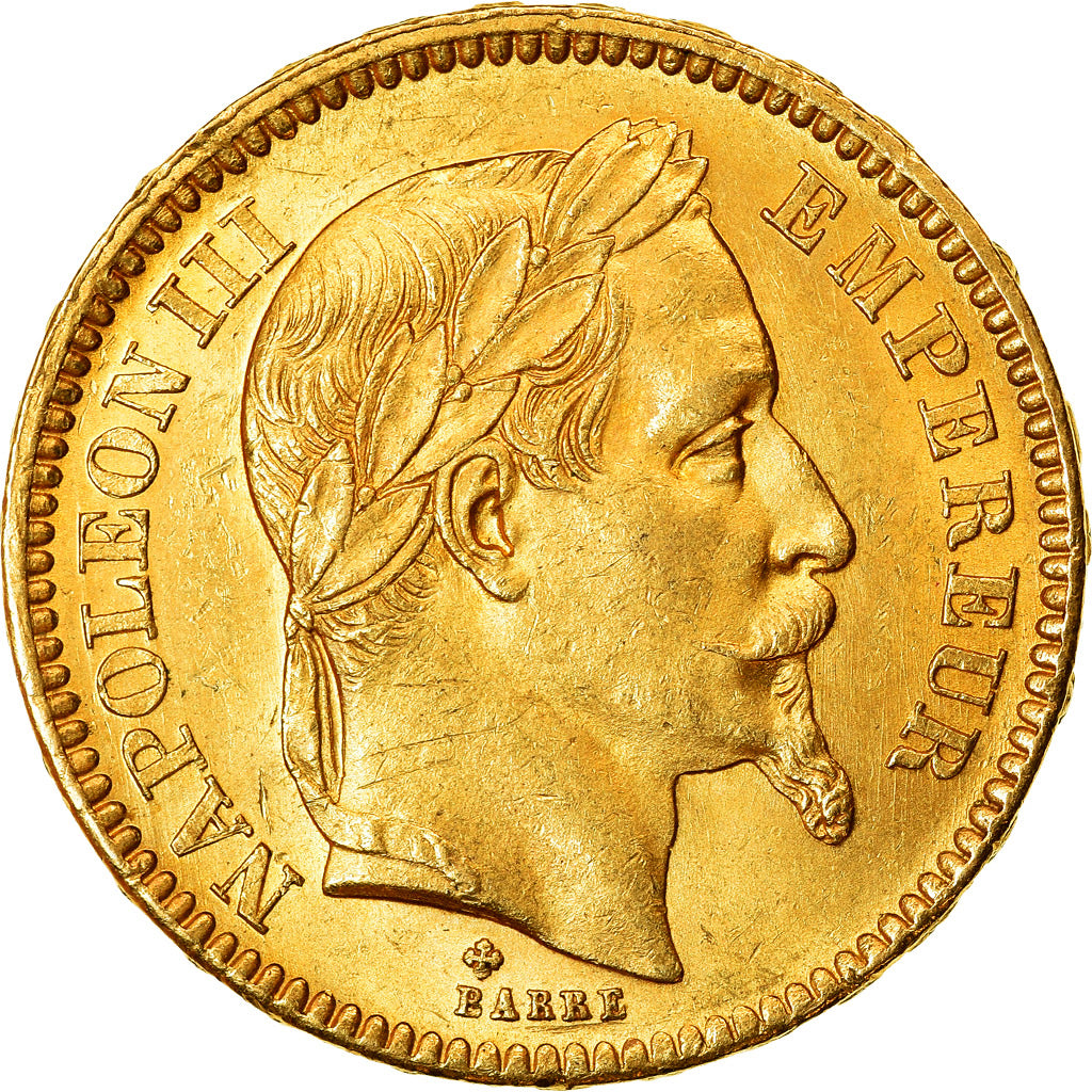 Monnaie, France, Napoleon III, Napoléon III, 20 Francs, 1863, Strasbourg, SUP