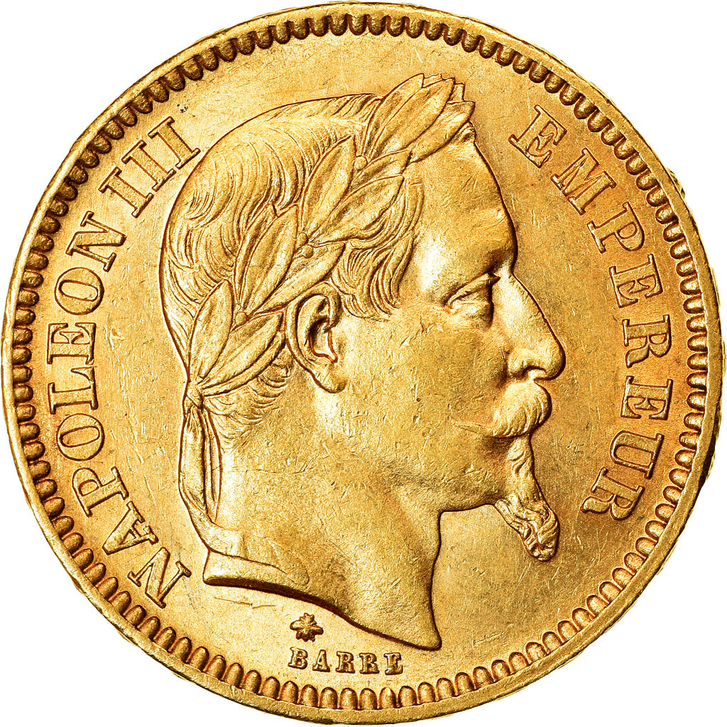 Coin, France, Napoleon III, Napoléon III, 20 Francs, 1861, Paris, MS(60-62)