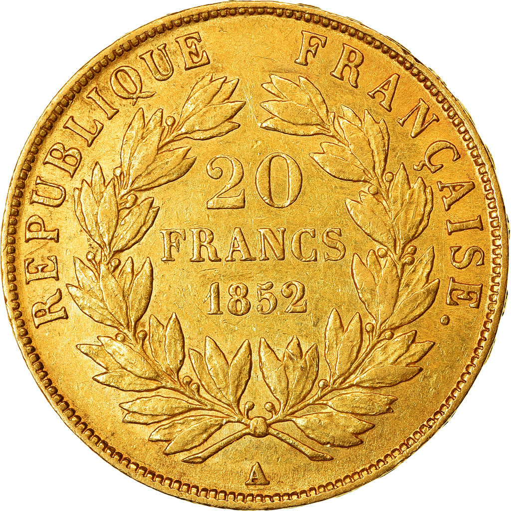 Monnaie, France, Napoleon III, Napoléon III, 20 Francs, 1852, Paris, TTB, Or