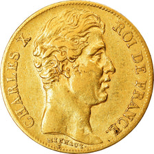 Moeda, França, Charles X, 20 Francs, 1830, Paris, EF(40-45), Dourado, KM:726.1