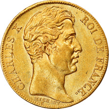 Münze, Frankreich, Charles X, 20 Francs, 1828, Paris, VZ, Gold, KM:726.1