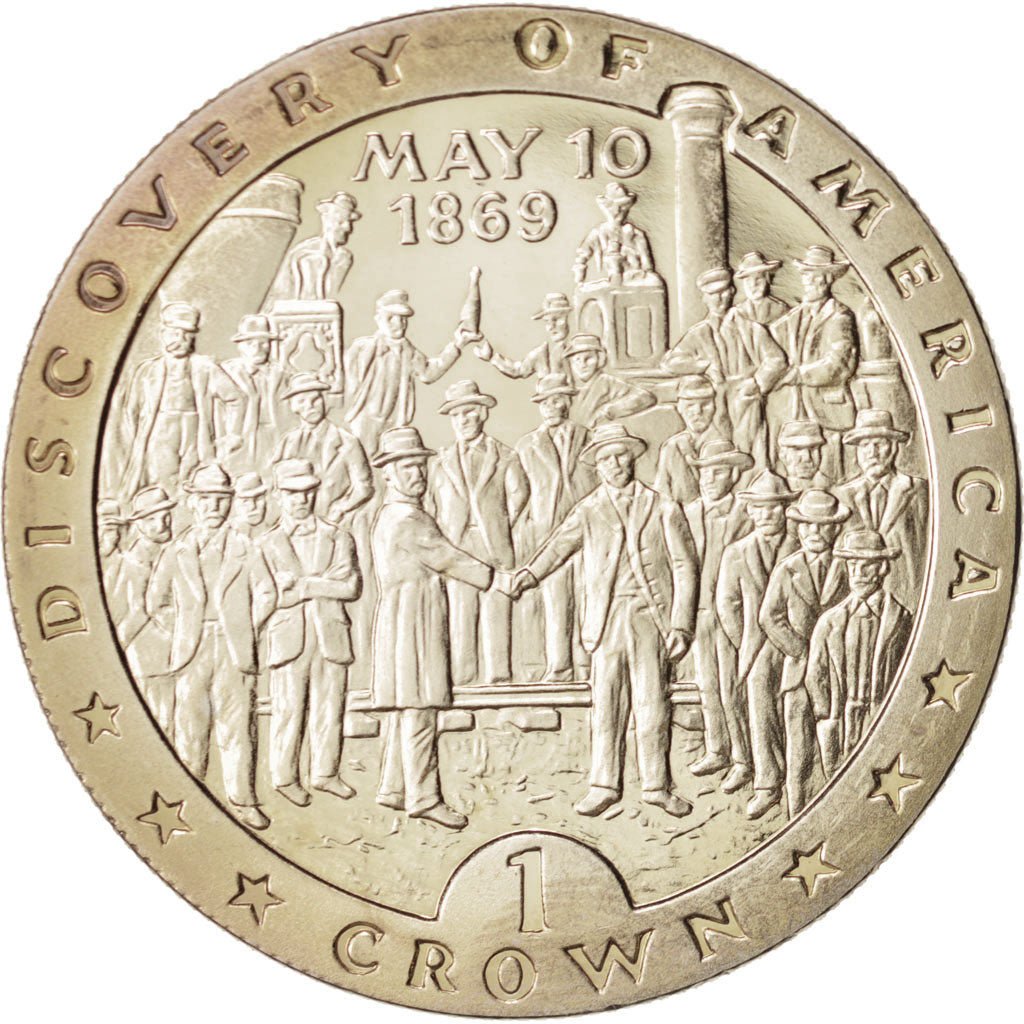 Isle of Man, Elizabeth II, Crown, 1992, Pobjoy Mint, Silver, KM:312a