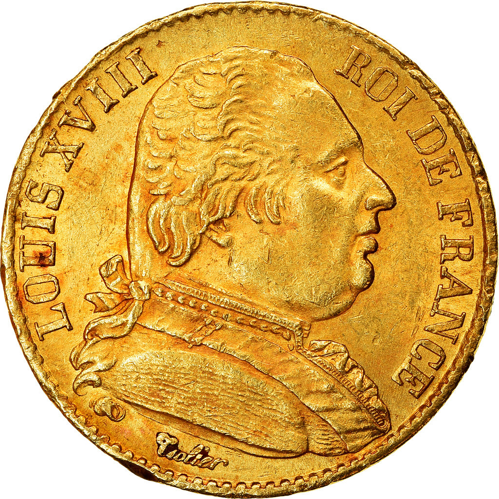 Monnaie, France, Louis XVIII, Louis XVIII, 20 Francs, 1815, Paris, SUP, Or