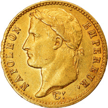 Moeda, França, Napoléon I, 20 Francs, 1809, Paris, EF(40-45), Dourado