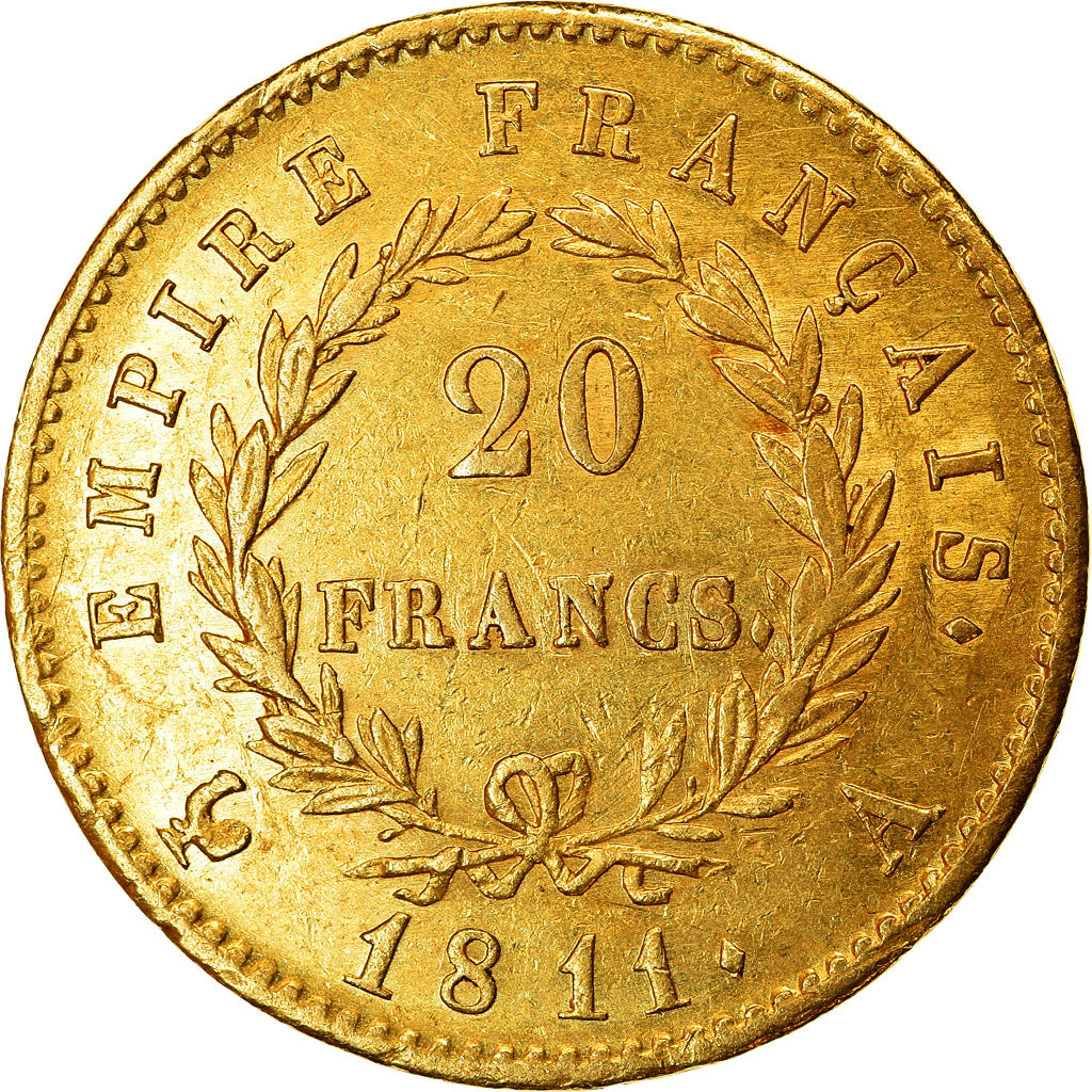 Monnaie, France, Napoléon I, 20 Francs, 1811, Paris, TTB+, Or, Gadoury:1025