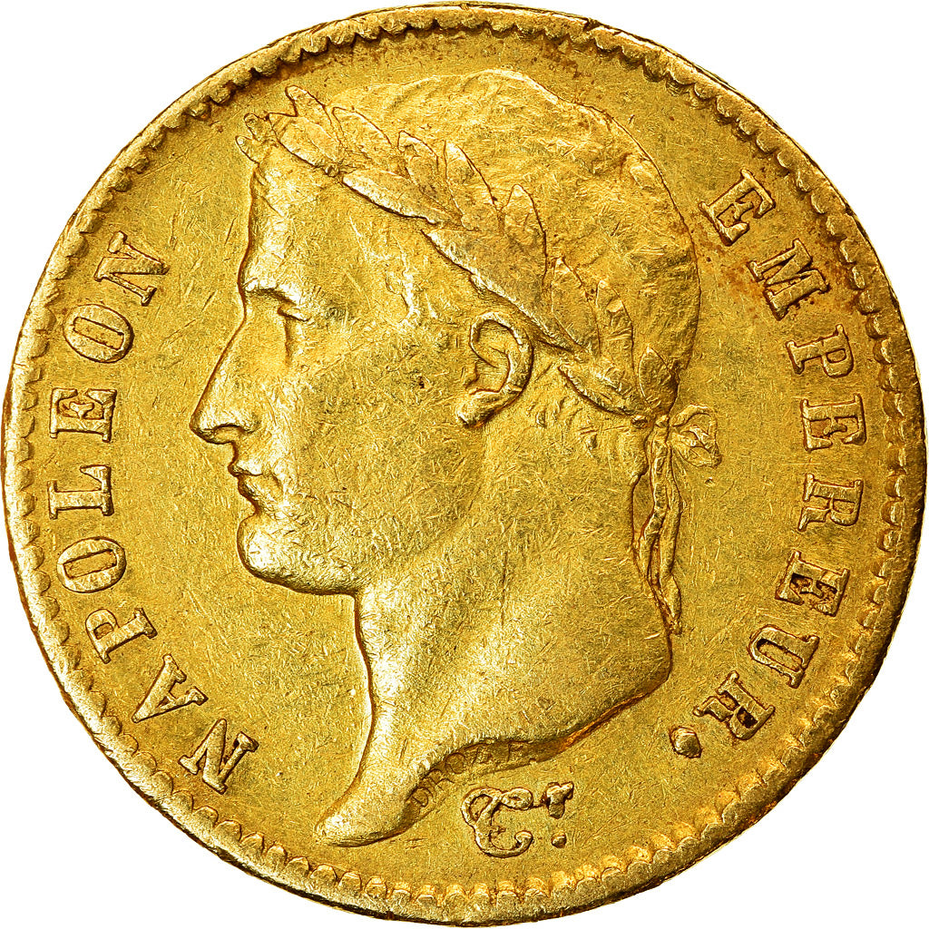 Coin, France, Napoléon I, 20 Francs, 1808, Toulouse, EF(40-45), Gold, KM:687.3
