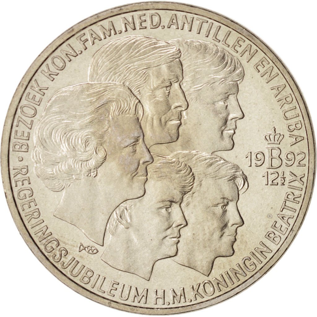 Moneda, Países Bajos, Beatrix, 2-1/2 ECU, 1992, Utrecht, FDC, Cobre - níquel