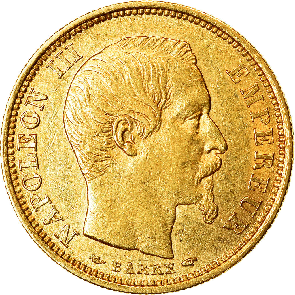 Coin, France, Napoleon III, Napoléon III, 10 Francs, 1854, Paris, Petit module