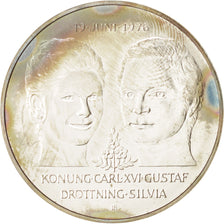 Coin, Sweden, Carl XVI Gustaf, 50 Kronor, 1976, MS(63), Silver, KM:854