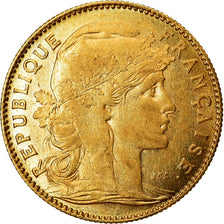 Moneta, Francia, Marianne, 10 Francs, 1901, Paris, SPL-, Oro, KM:846