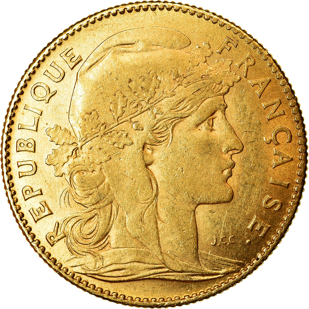 Coin, France, Marianne, 10 Francs, 1901, Paris, AU(55-58), Gold, KM:846