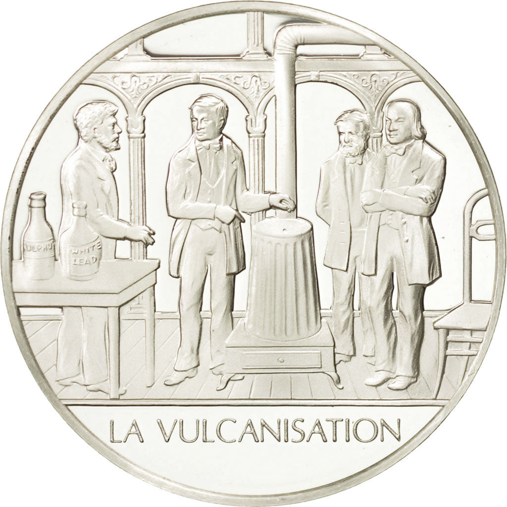 France, Medal, La vulcanisation, Sciences & Technologies, MS(65-70), Silver