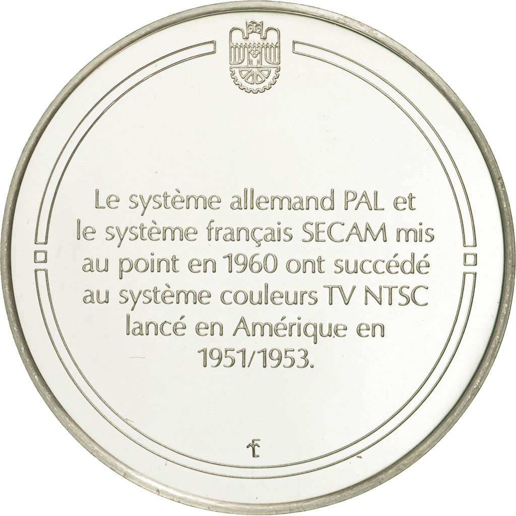 France, Medal, La télévision couleurs, Sciences & Technologies, MS(65-70)
