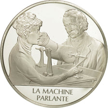 Francia, Medal, La machine parlante, Sciences & Technologies, FDC, Plata