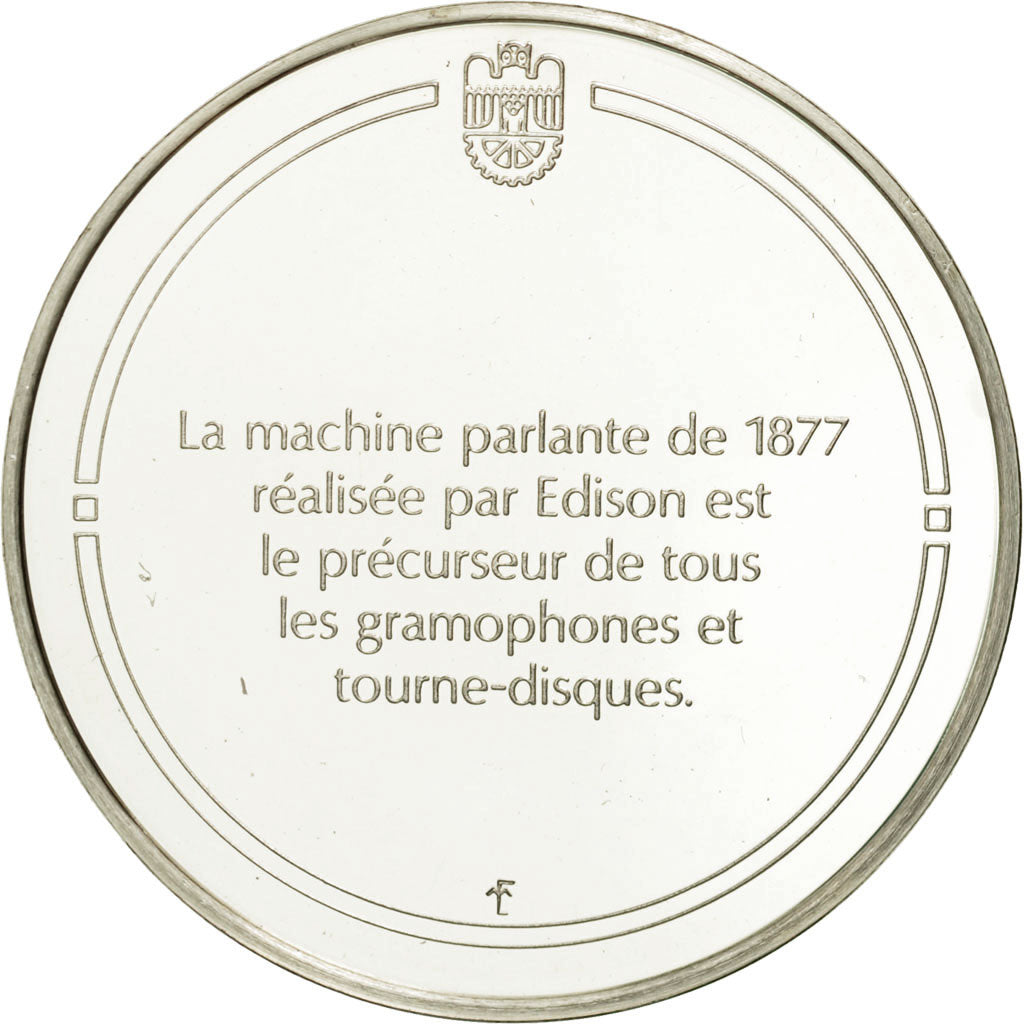 Francia, Medal, La machine parlante, Sciences & Technologies, FDC, Plata
