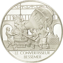 France, Medal, Le convertisseur Bessemer, Sciences & Technologies, MS(65-70)