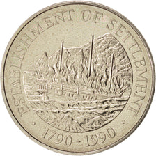 PITCAIRN ISLANDS, Elizabeth II, Dollar, 1990, Copper-nickel, KM:7