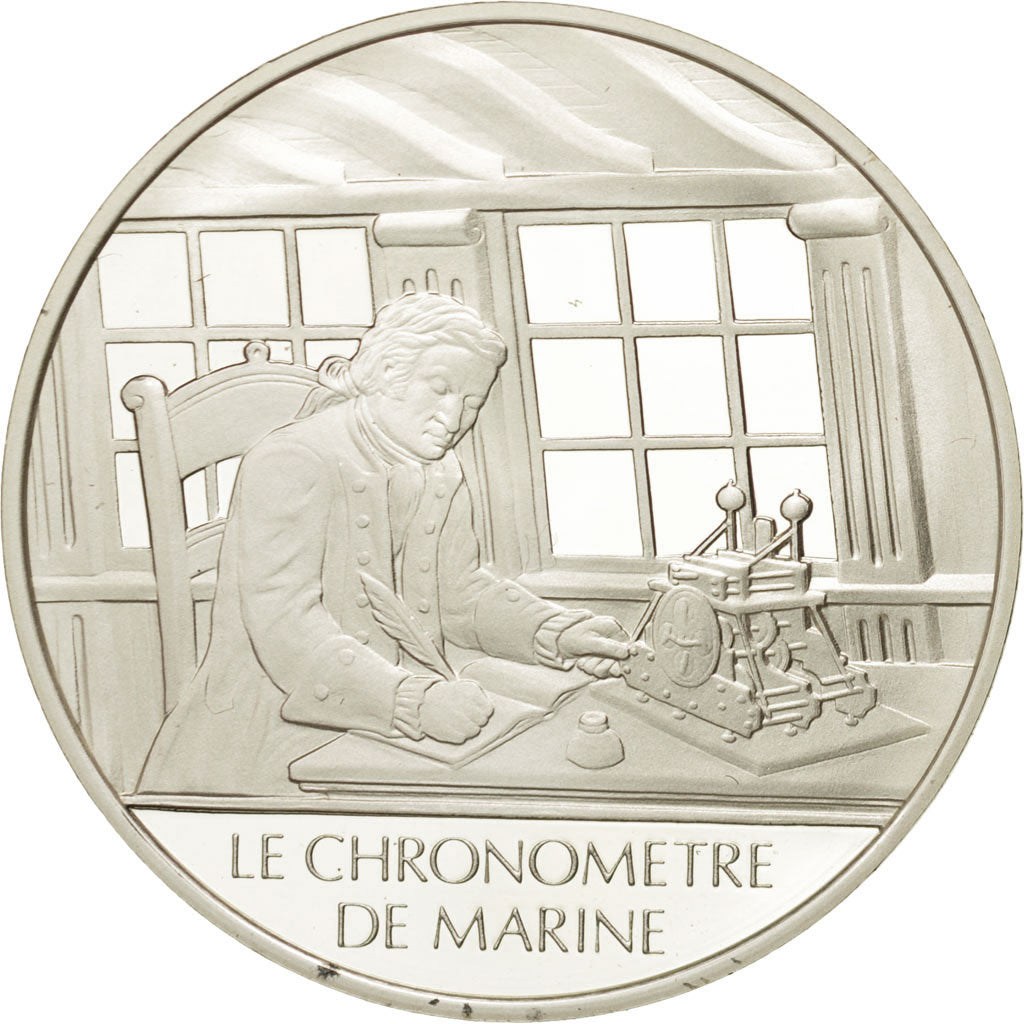 France, Medal, Le chronomètre de marine, Sciences & Technologies, MS(65-70)