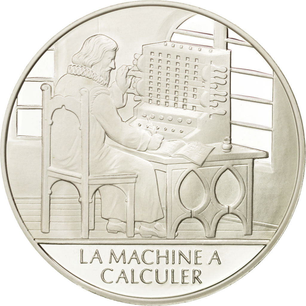 France, Medal, La machine à calculer, Sciences & Technologies, MS(65-70)