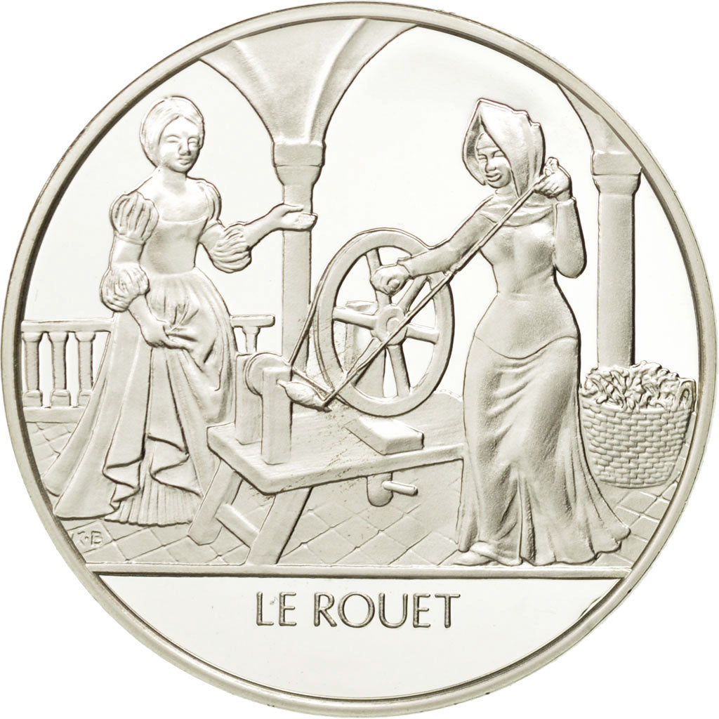 France, Medal, Le rouet, Sciences & Technologies, MS(65-70), Silver