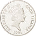 Cook Islands, Elizabeth II, 5 Dollars, 1991, Silver, KM:253