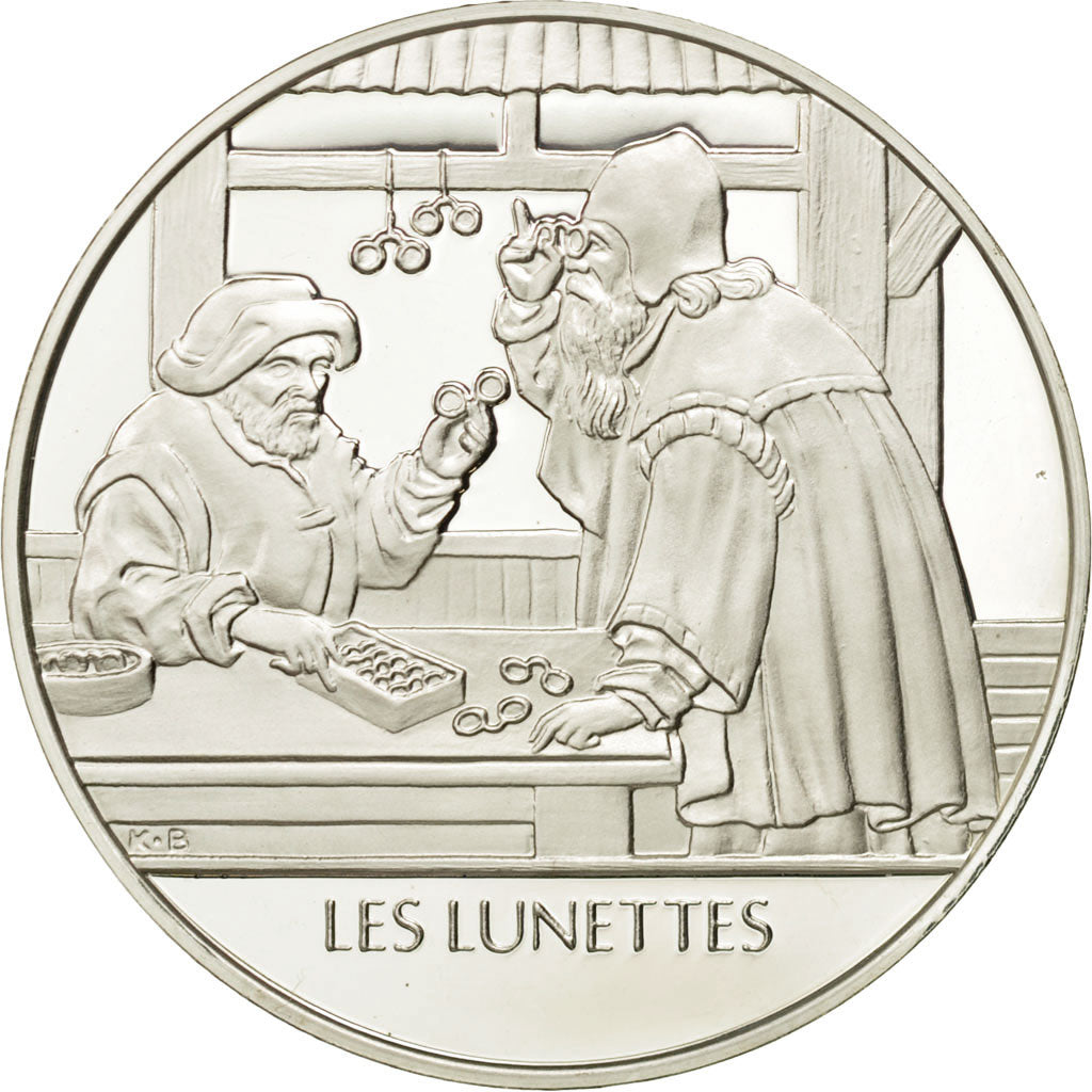 France, Medal, Les lunettes, Sciences & Technologies, MS(65-70), Silver