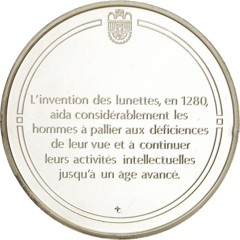 France, Medal, Les lunettes, Sciences & Technologies, MS(65-70), Silver