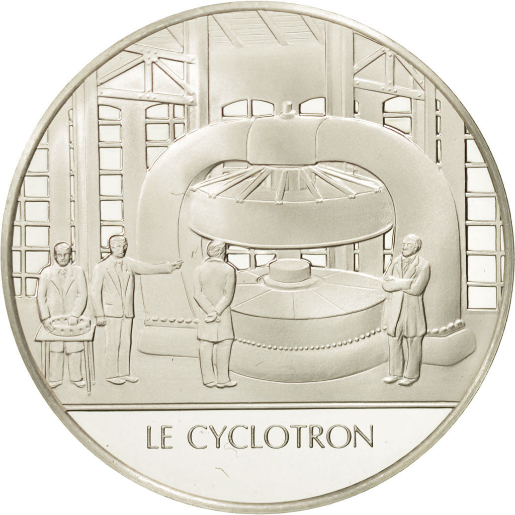 France, Medal, Le cyclotron, Sciences & Technologies, MS(65-70), Silver