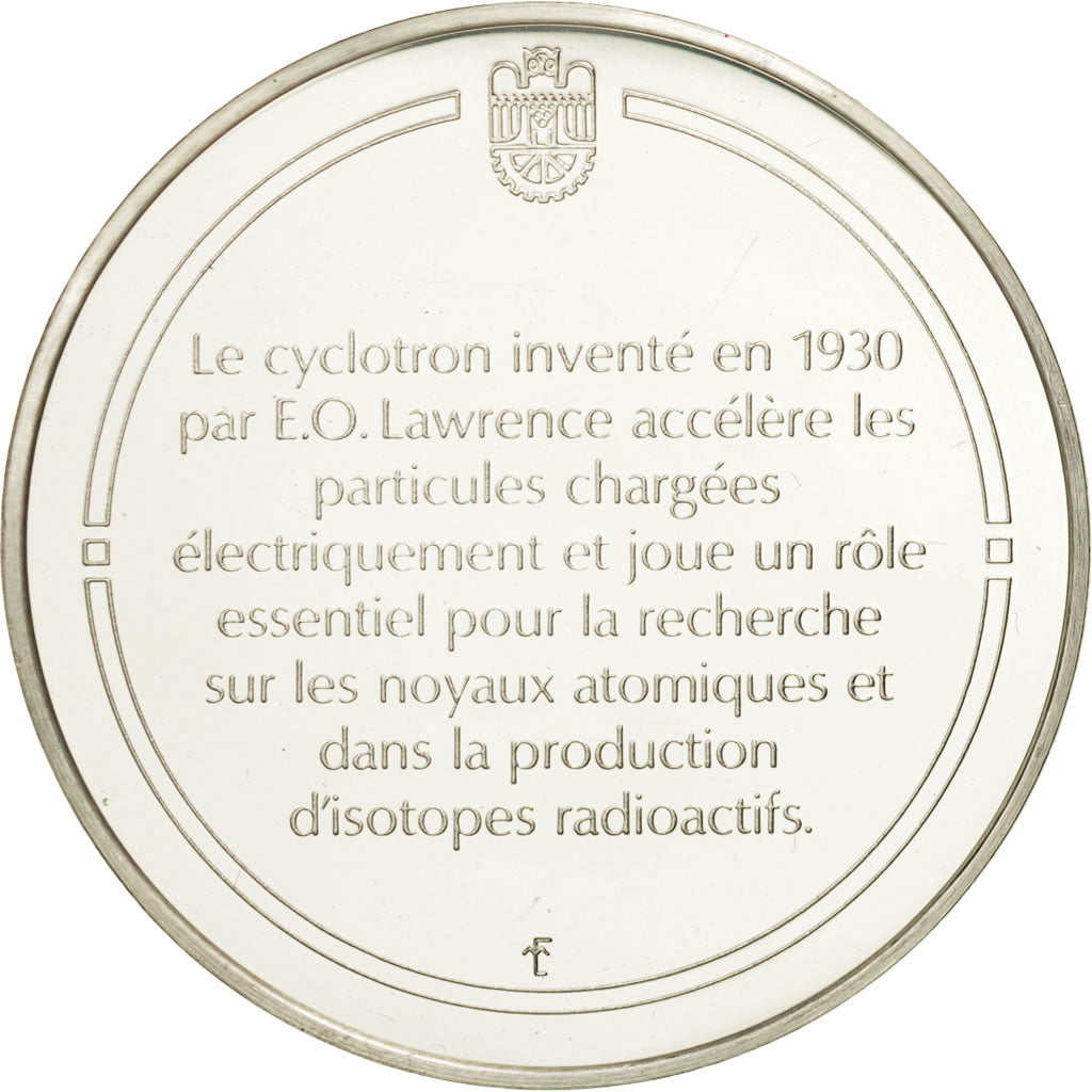 France, Medal, Le cyclotron, Sciences & Technologies, MS(65-70), Silver