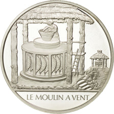 Francia, Medal, Le moulin à vent, Sciences & Technologies, FDC, Argento