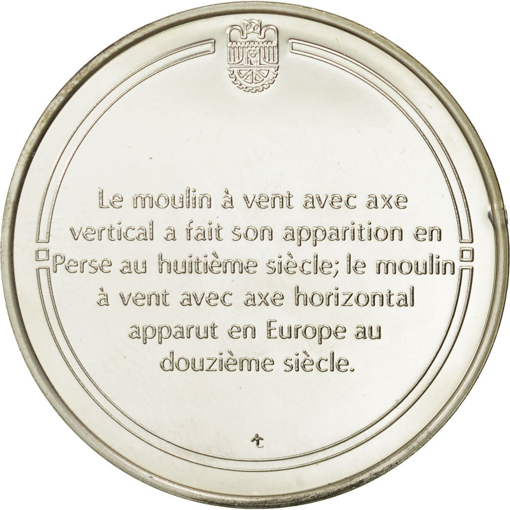 France, Medal, Le moulin à vent, Sciences & Technologies, MS(65-70), Silver