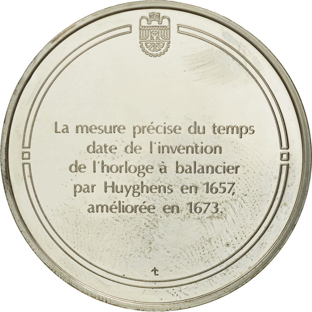 France, Medal, L'horloge à balancier, Sciences & Technologies, MS(65-70)