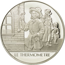 France, Medal, Le thermomètre, Sciences & Technologies, MS(65-70), Silver