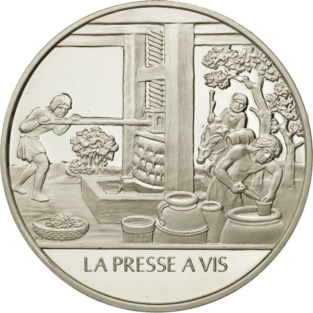 France, Medal, La presse à vis, Sciences & Technologies, MS(65-70), Silver