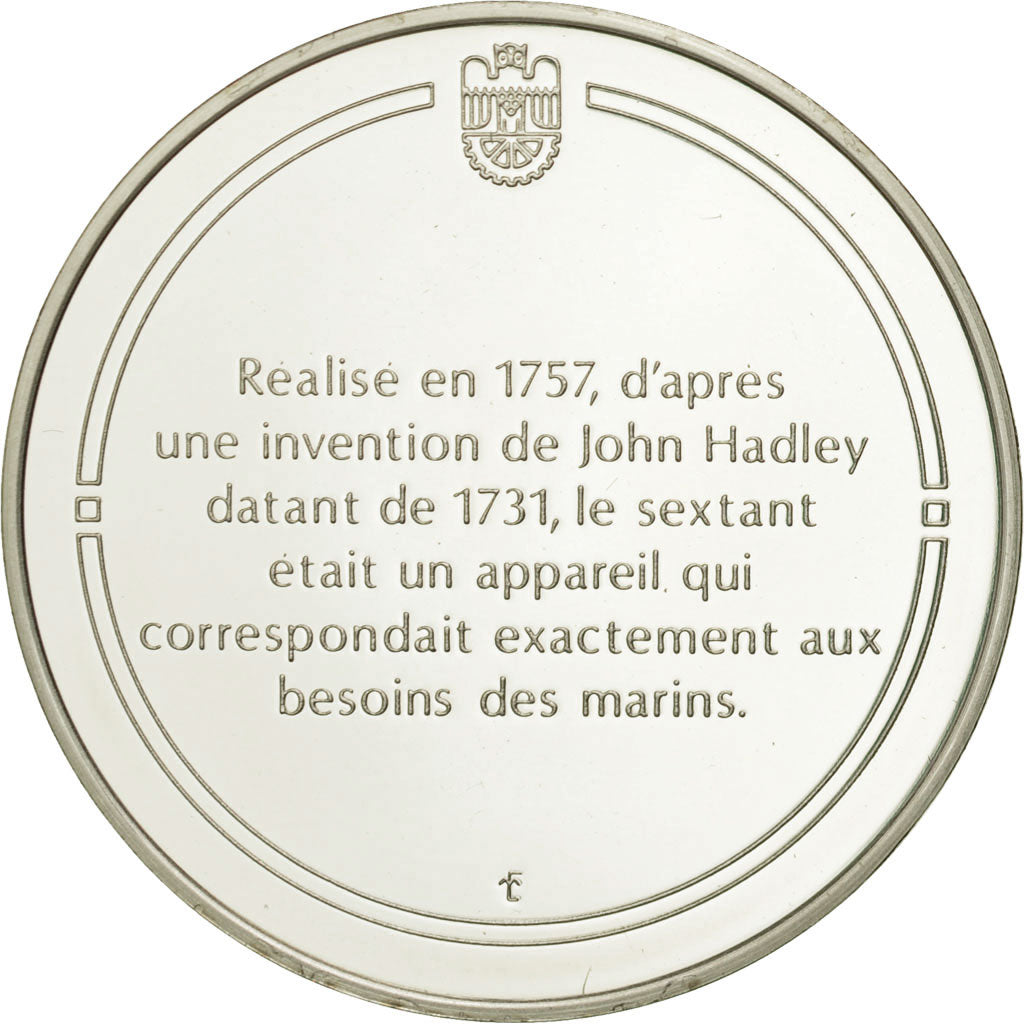 France, Medal, Le sextant, Sciences & Technologies, MS(65-70), Silver
