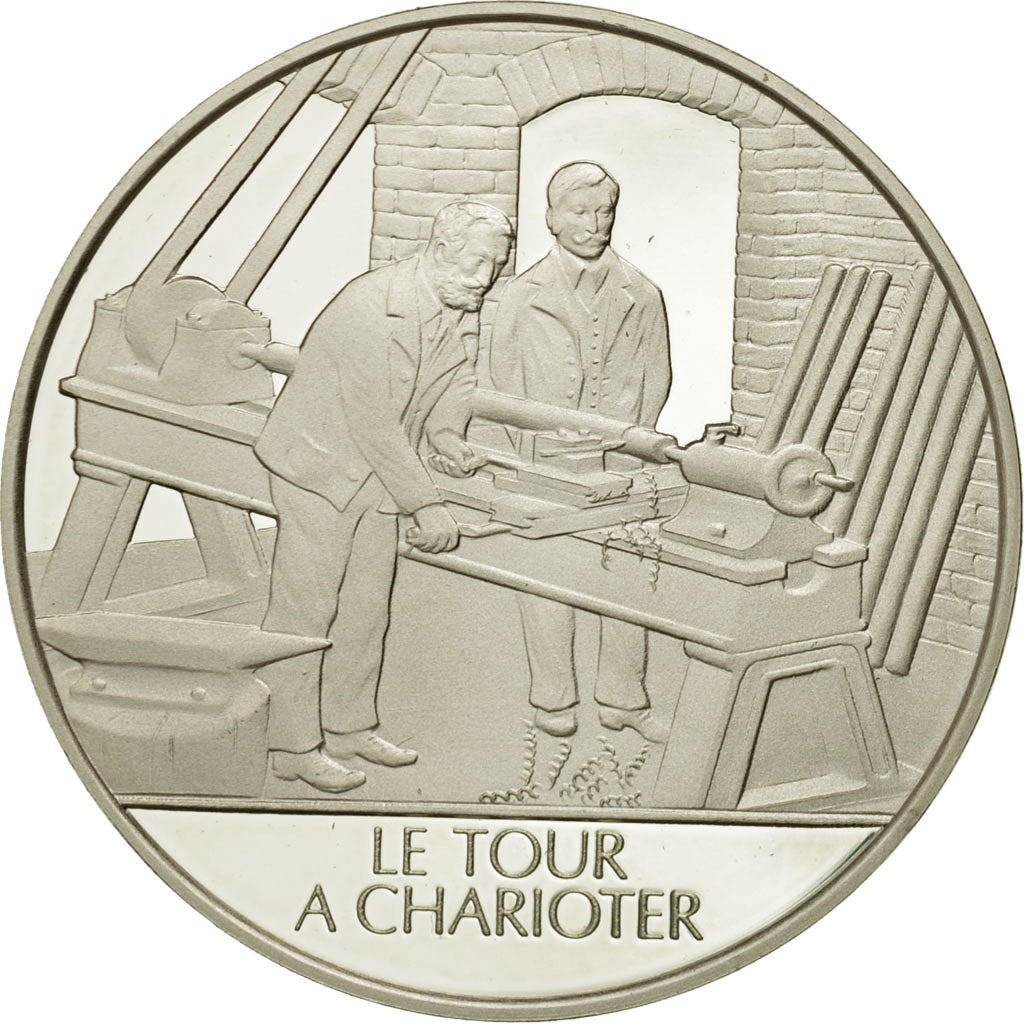 France, Medal, Le tour à charioter, Sciences & Technologies, FDC, Argent