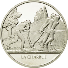 Francja, Medal, La charrue, Nauka i technologia, MS(65-70), Srebro
