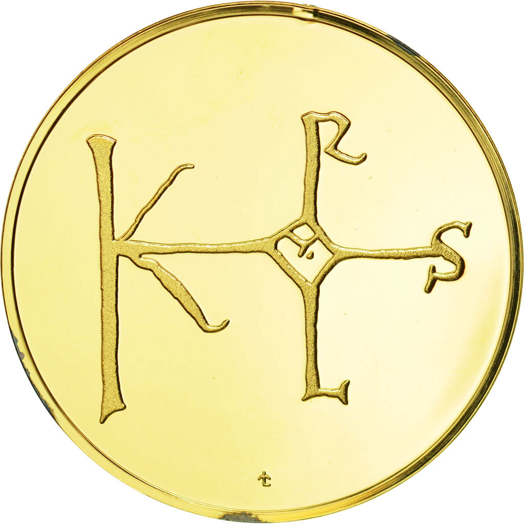 Francia, Medal, Les Rois de France, Charles II, History, FDC, Oro vermeil