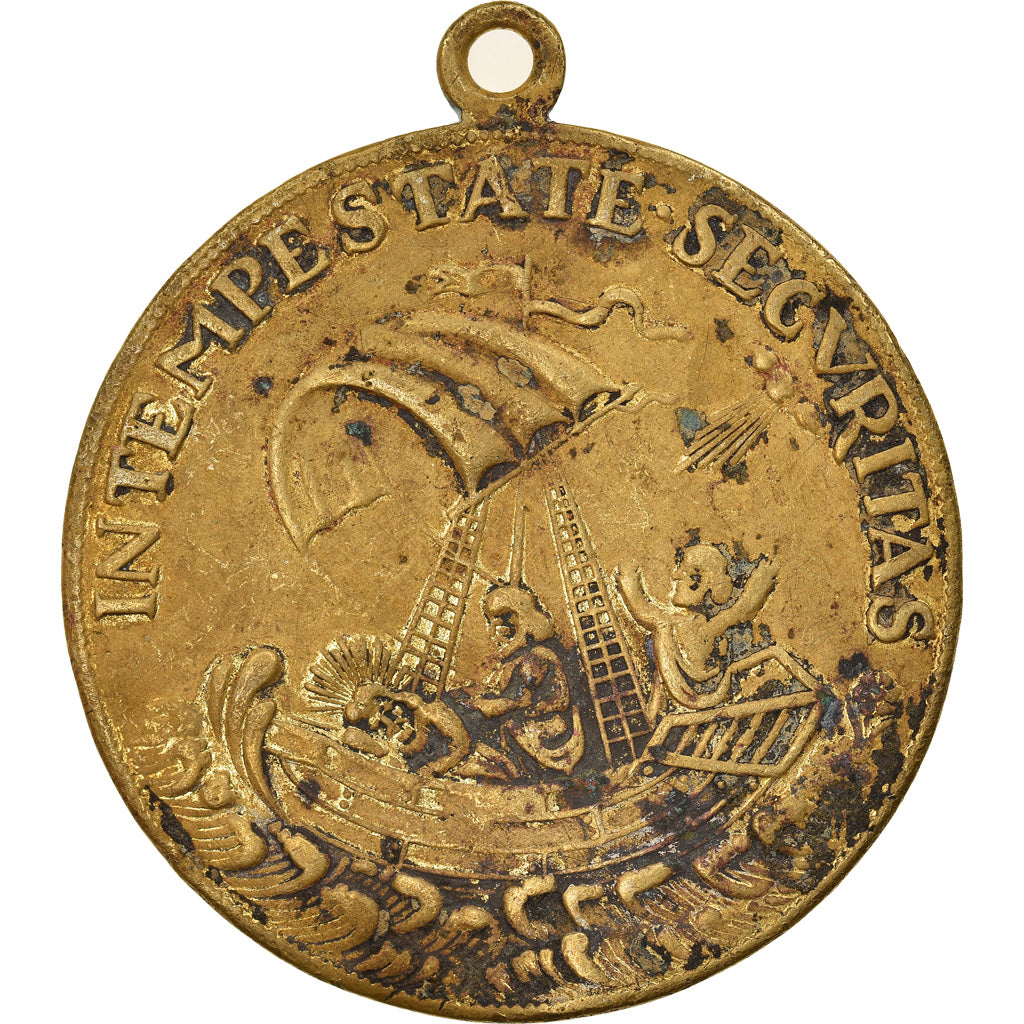 United Kingdom , Medal, Saint Georges Terrassant le Dragon, VF(30-35), Brass