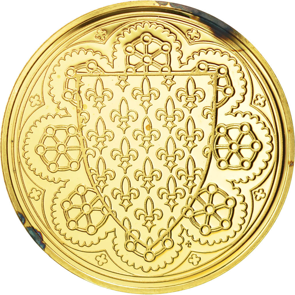 Frankrijk, Medal, Les Rois de France, Charles IV, History, FDC, Vermeil