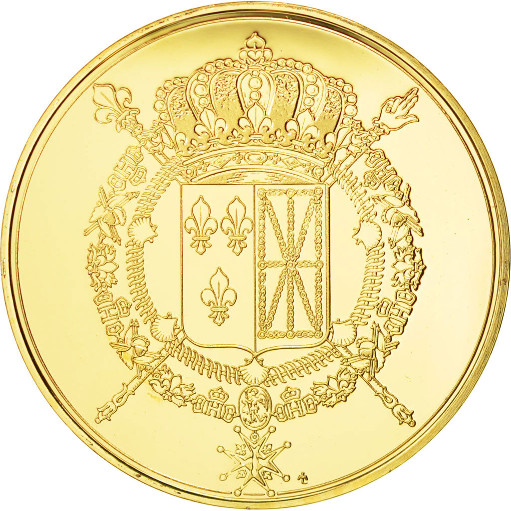 France, Medal, Les Rois de France, Charles X, History, FDC, Vermeil