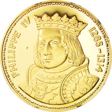 Frankrijk, Medal, Les Rois de France, Philippe IV, History, FDC, Vermeil