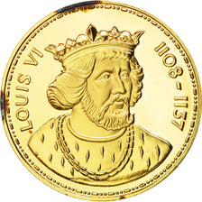 Frankreich, Medal, Les Rois de France, Louis VI, History, STGL, Vermeil