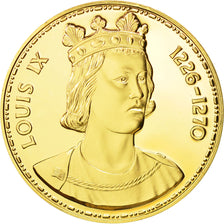 Frankreich, Medal, Les Rois de France, Louis IX, History, STGL, Vermeil