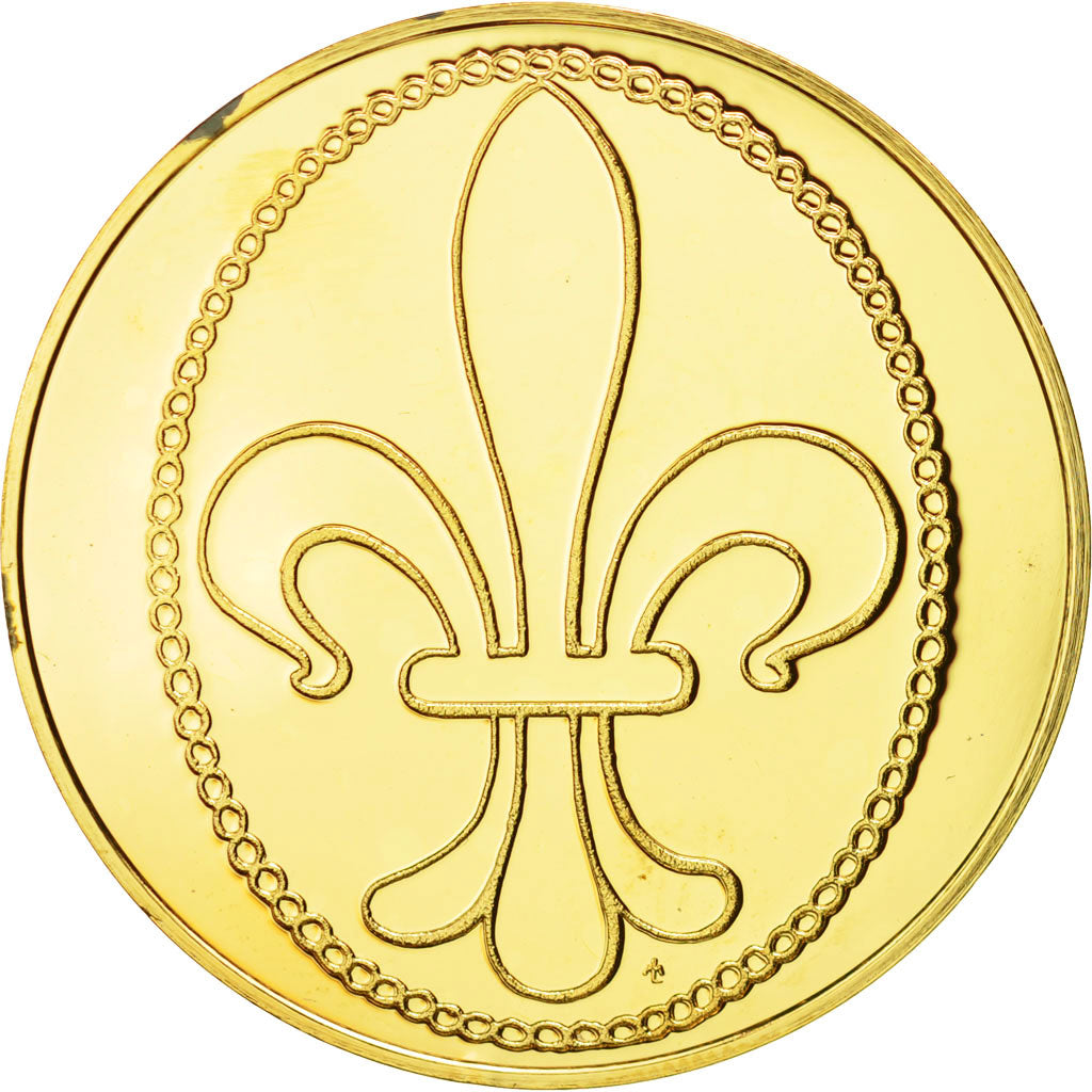 Frankreich, Medal, Les Rois de France, Louis IX, History, STGL, Vermeil