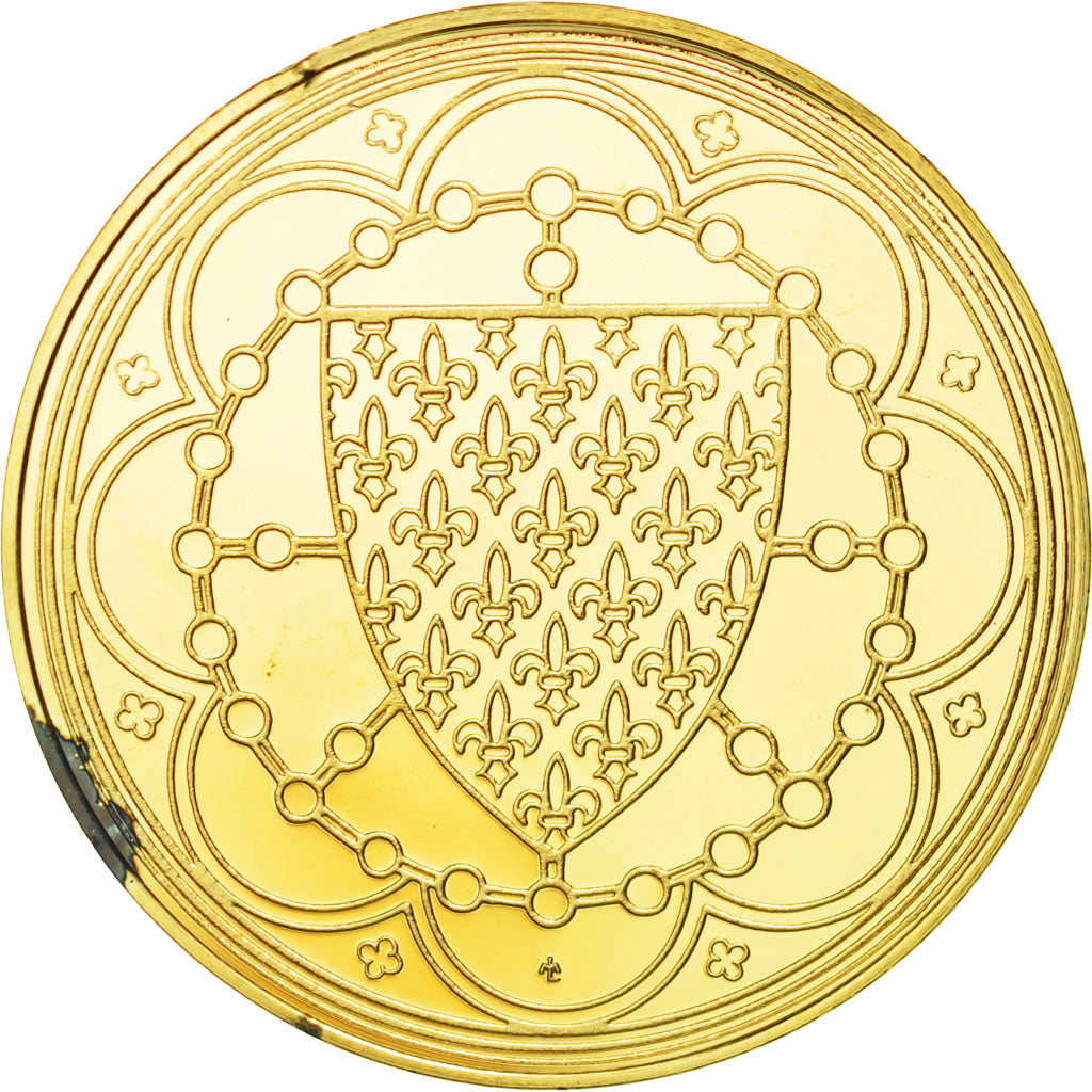France, Medal, Les Rois de France, Louis X, History, FDC, Vermeil