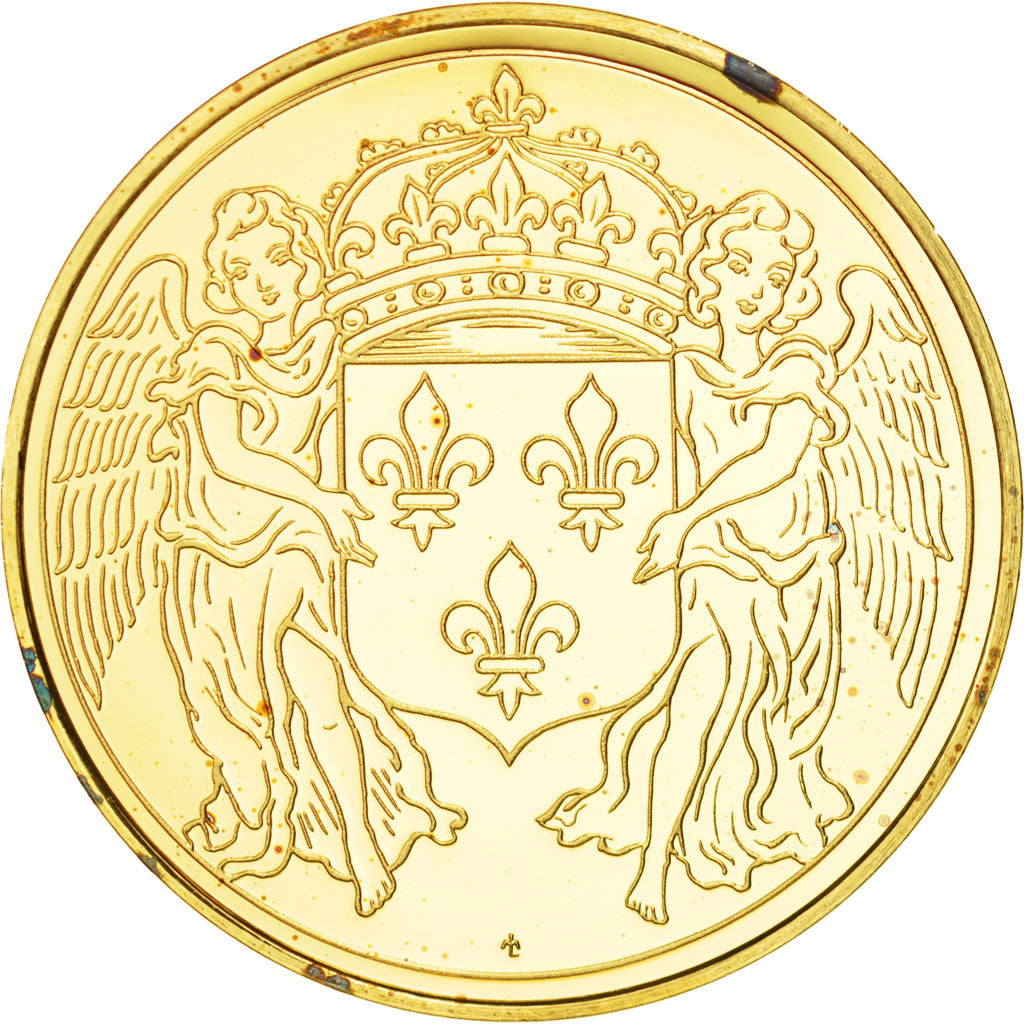 France, Medal, Les rois de France, Louis XIII, History, MS(65-70), Vermeil