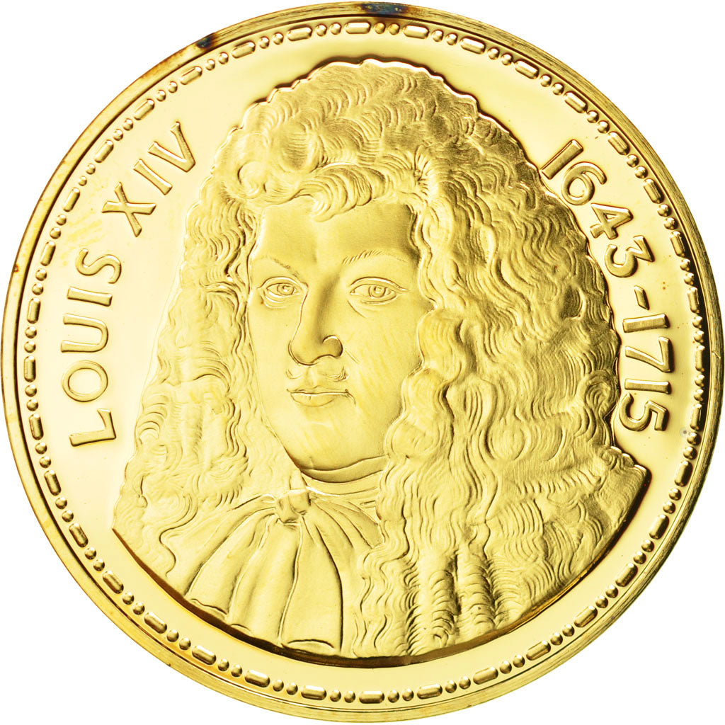 Francia, Medal, Les rois de France, Louis XIV, History, FDC, Vermeil