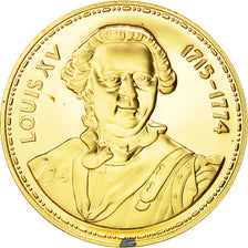 France, Medal, Les rois de France, Louis XV, History, MS(65-70), Vermeil