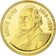 France, Medal, Les rois de France, Louis XVIII, History, FDC, Vermeil